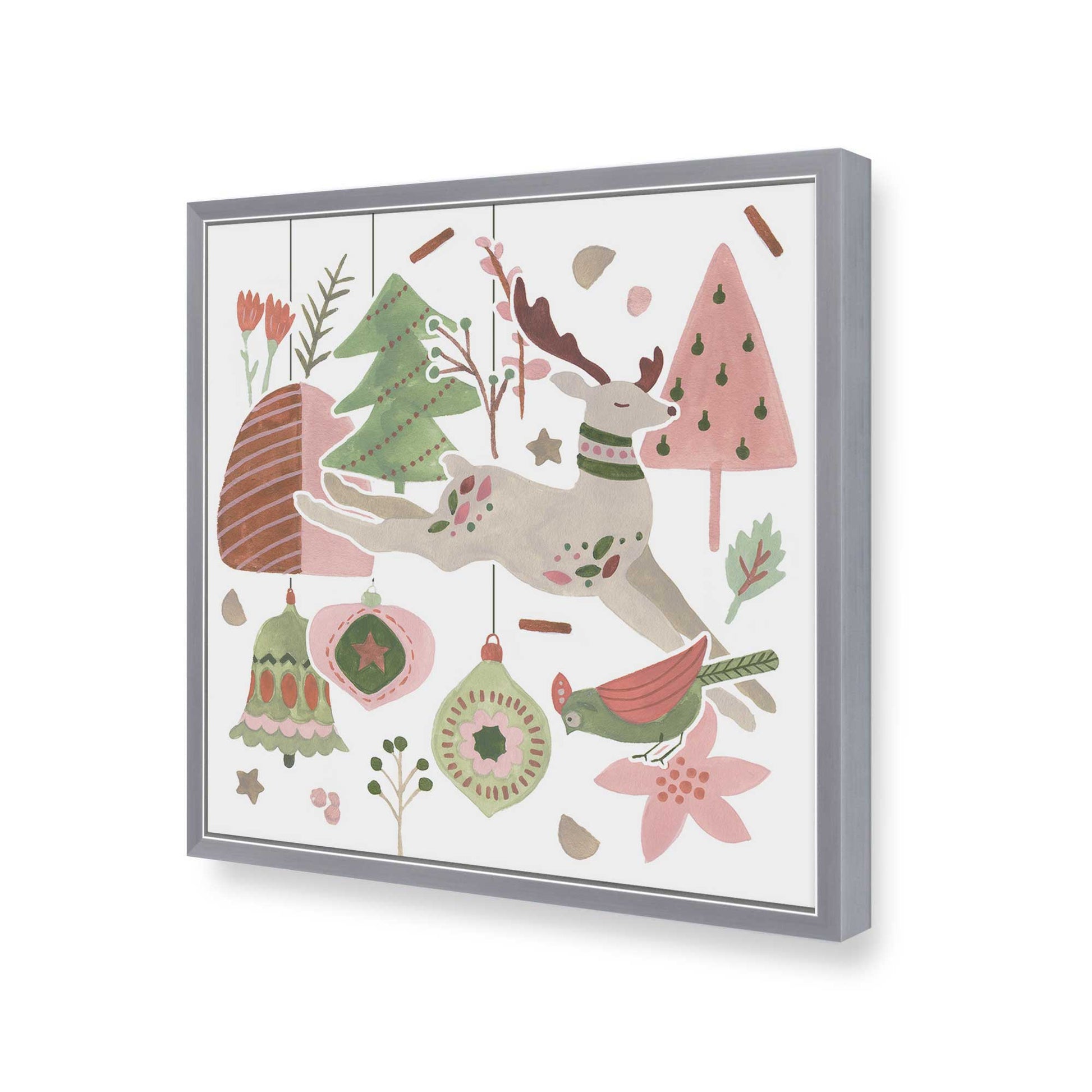 [Color:Polished Chrome], Picture of art in a Polished Chrome frame of the corner