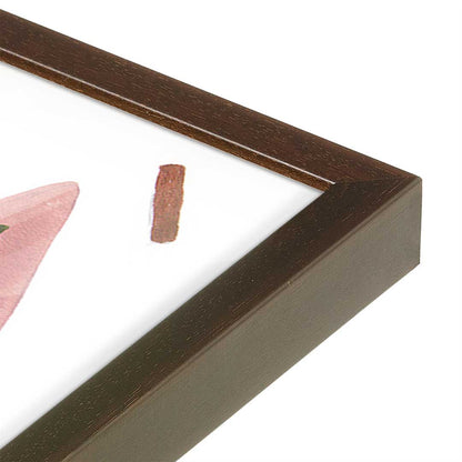 [Color:Espresso], Picture of art in a Espresso frame at an angle