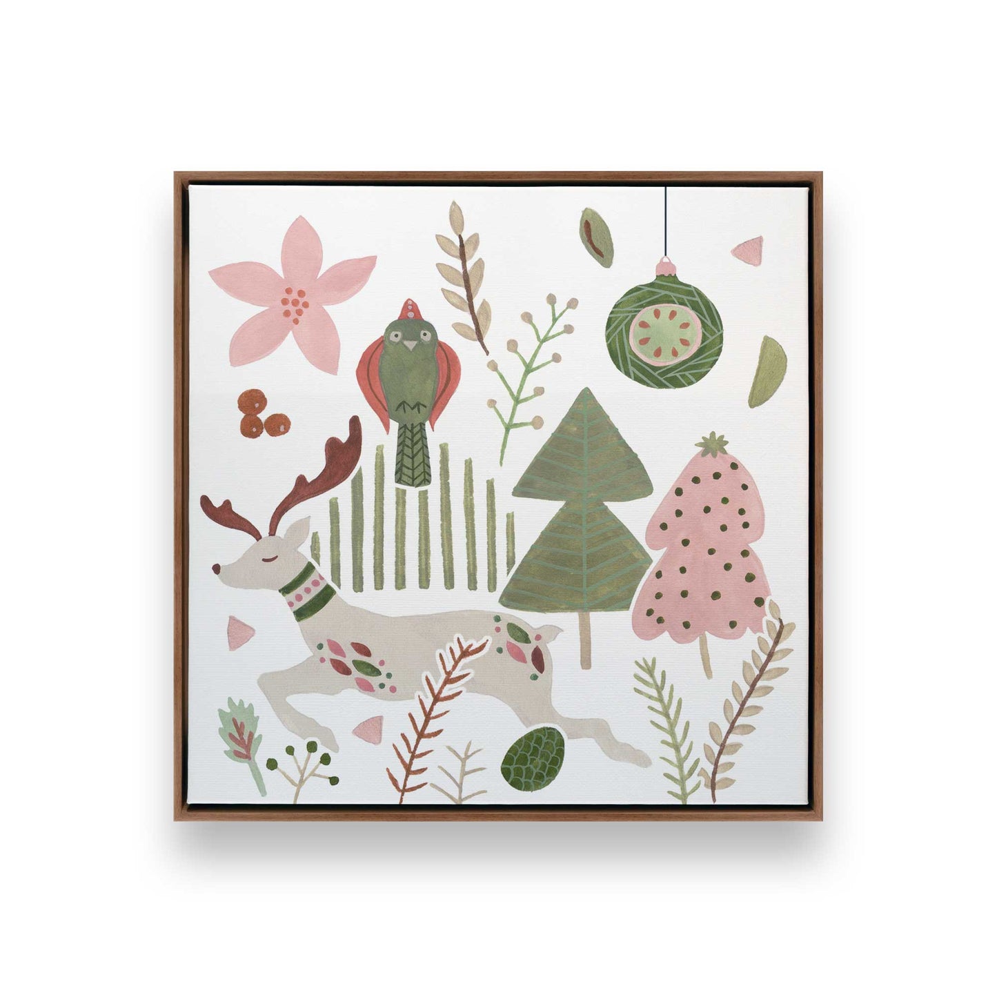 Merry Forest Friends, Set of 3 Canvas Prints