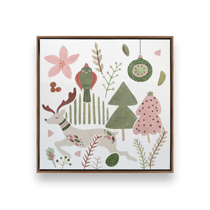 Merry Forest Friends, Set of 3 Canvas Prints