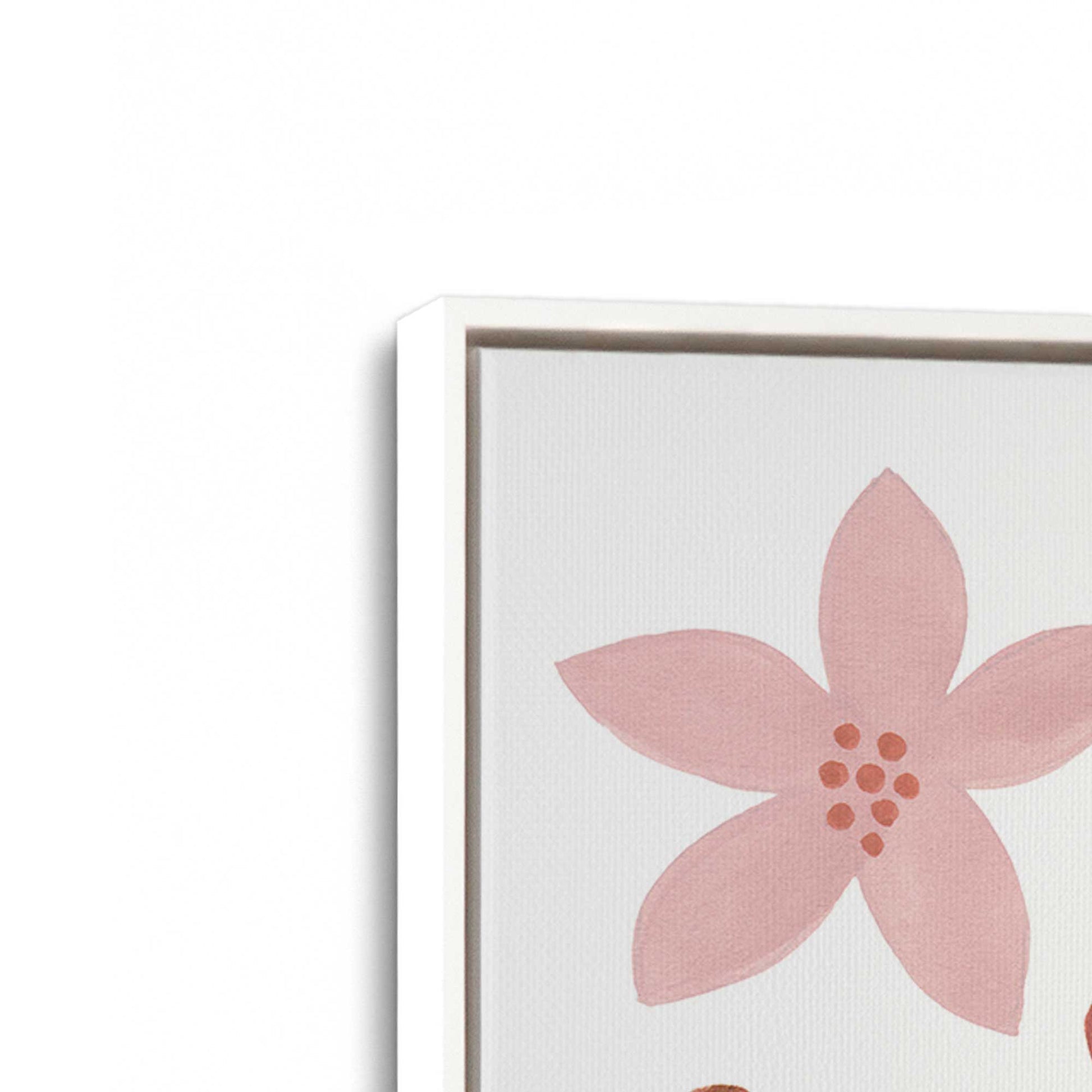 [Color:Opaque White], Picture of art in a White frame at an angle