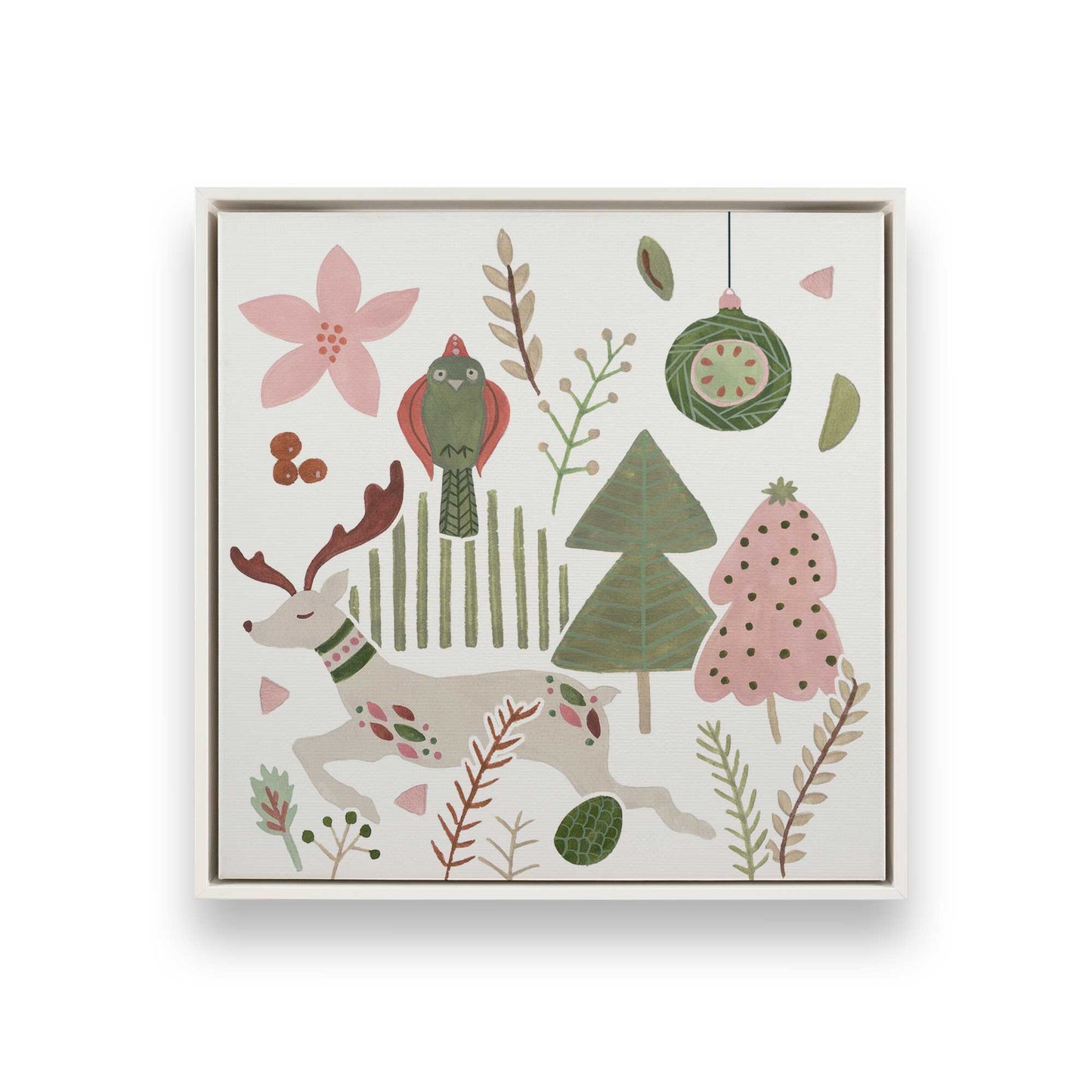 [Color:Opaque White], Picture of art in a White frame