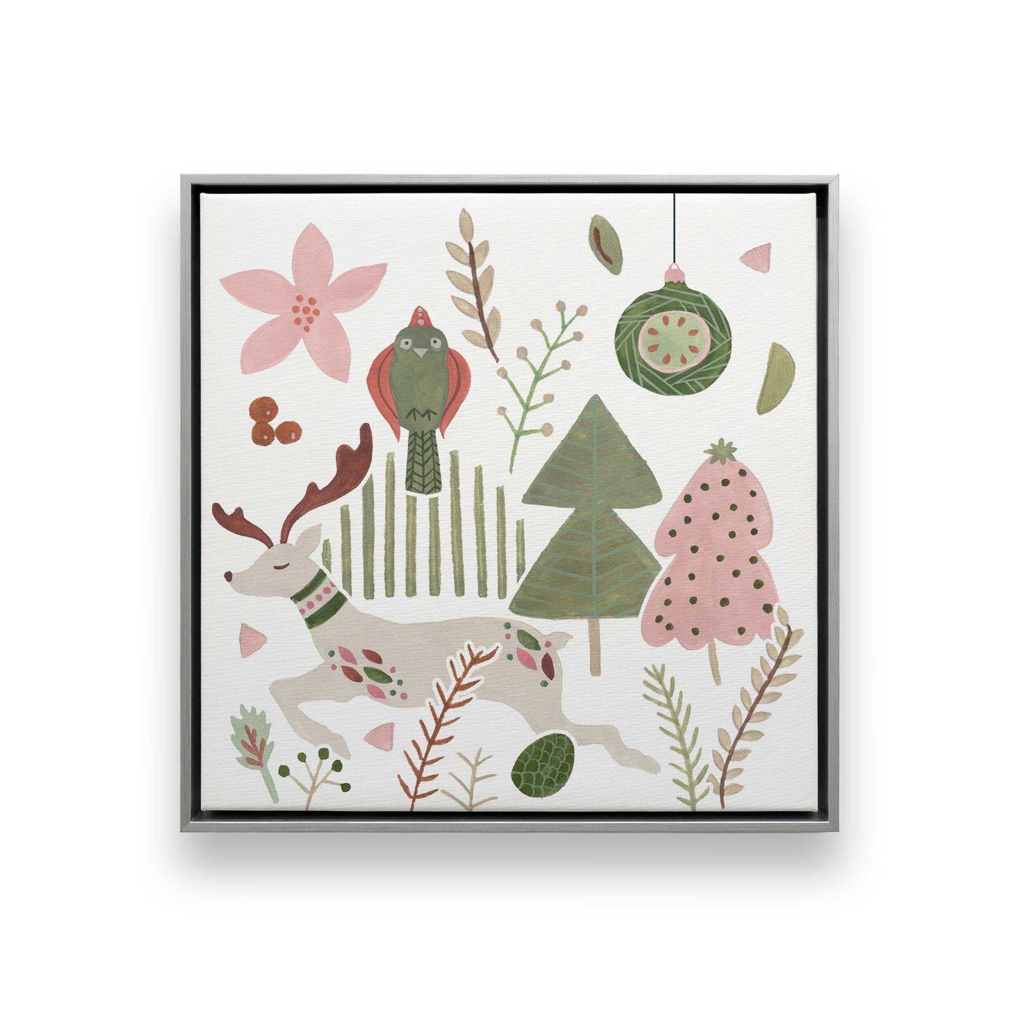 Merry Forest Friends, Set of 3 Canvas Prints