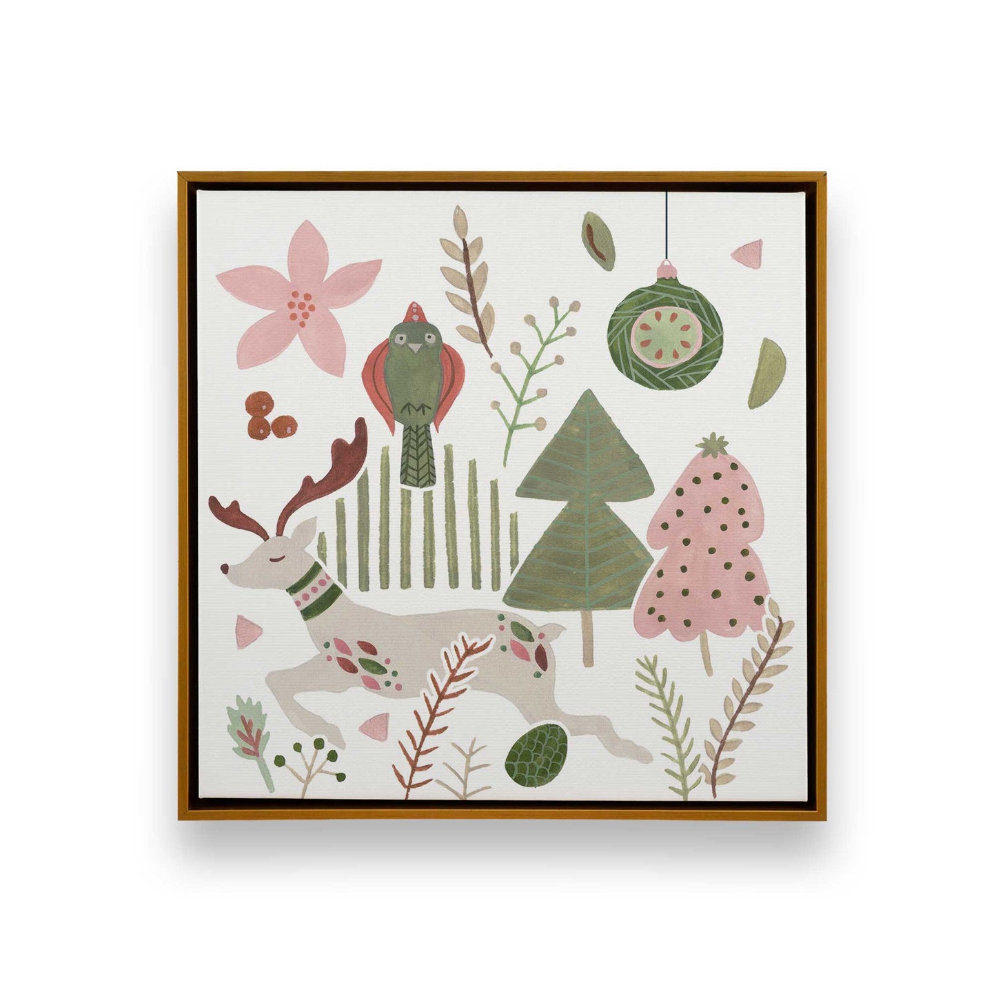 Merry Forest Friends, Set of 3 Canvas Prints