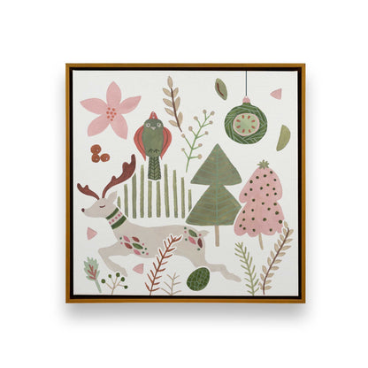 Merry Forest Friends, Set of 3 Canvas Prints