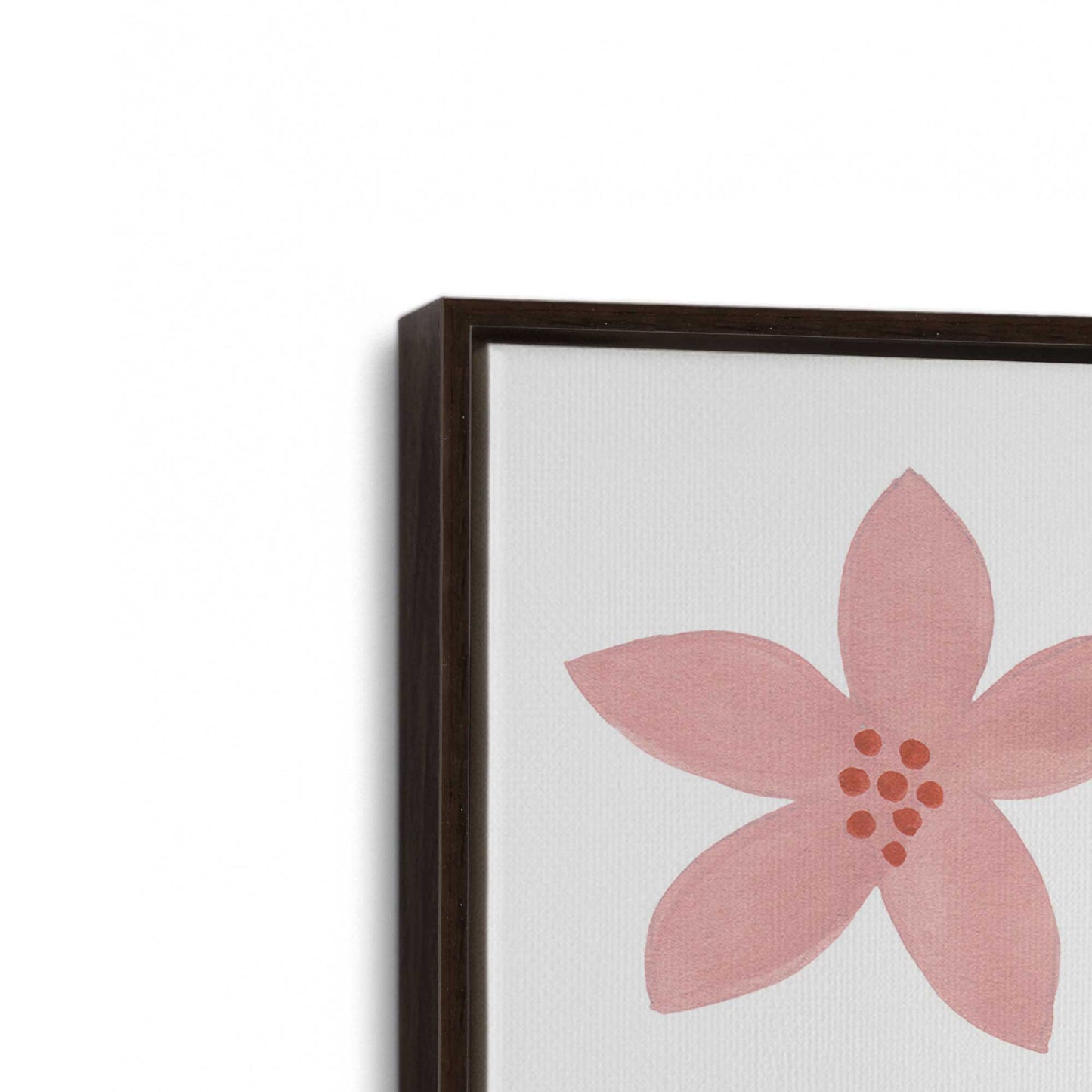 [Color:Espresso], Picture of art in a Espresso frame at an angle