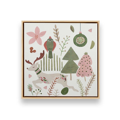 Merry Forest Friends, Set of 3 Canvas Prints