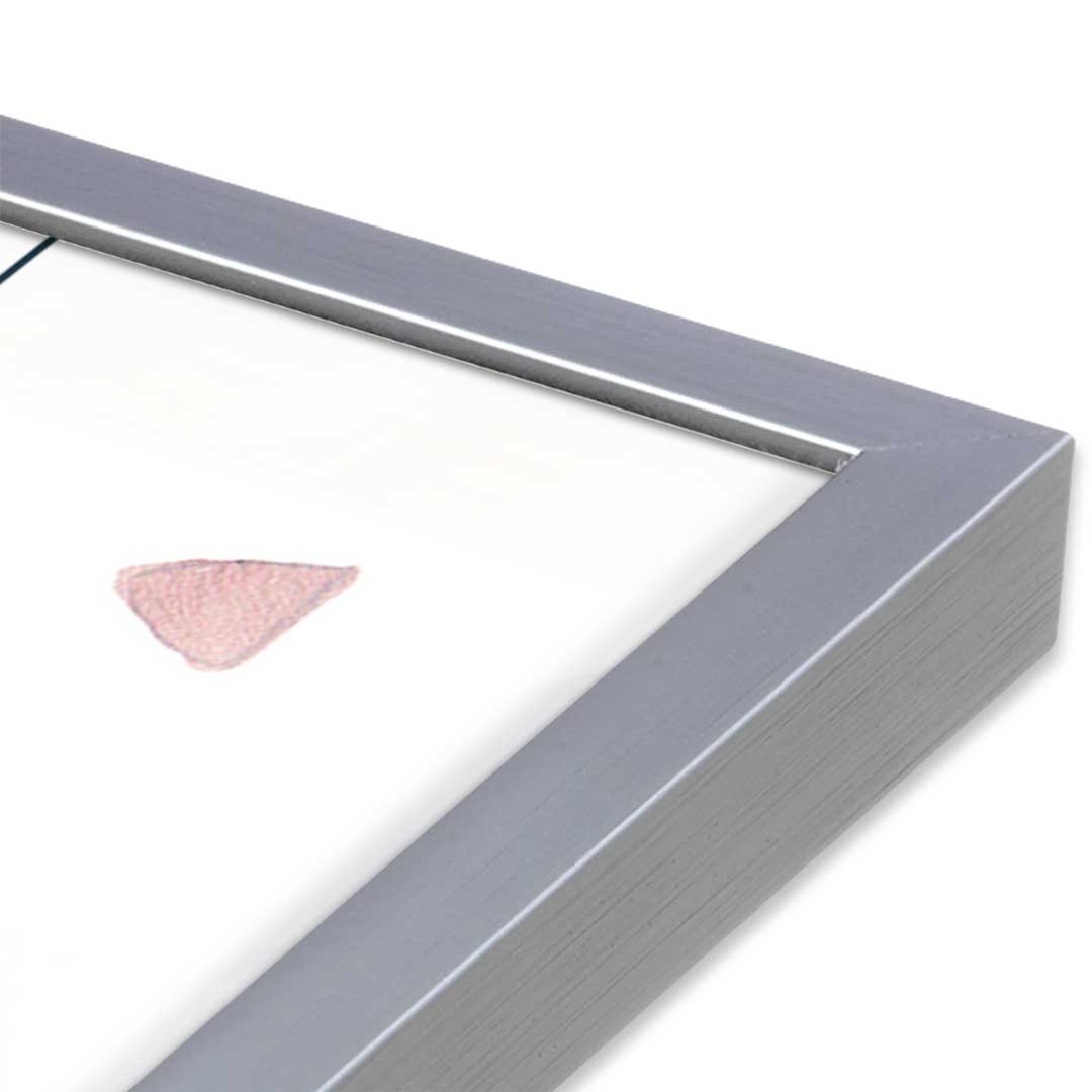 [Color:Polished Chrome], Picture of art in a Polished Chrome frame at an angle