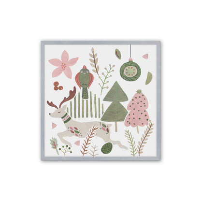 Merry Forest Friends, Set of 3 Paper Prints