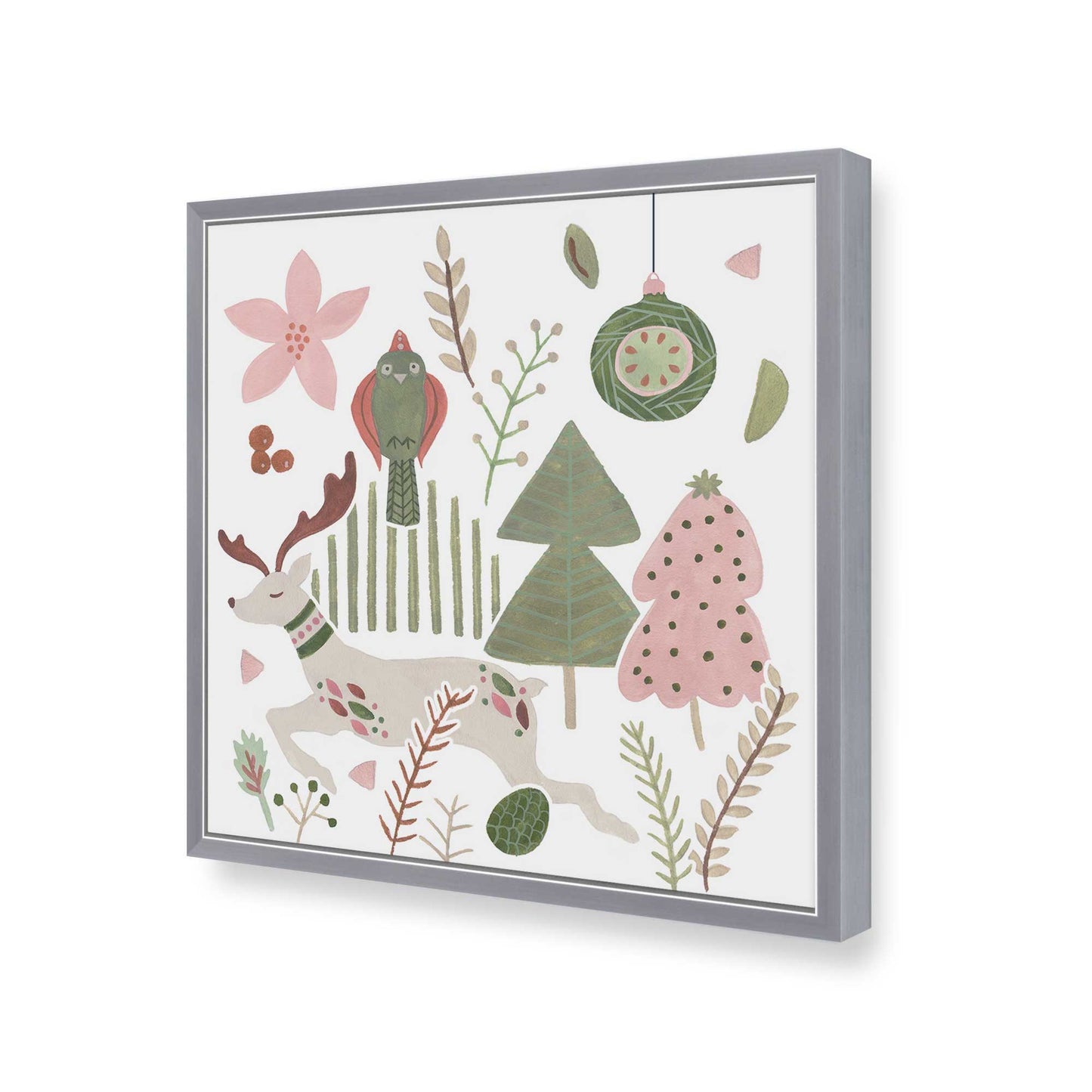 [Color:Polished Chrome], Picture of art in a Polished Chrome frame of the corner