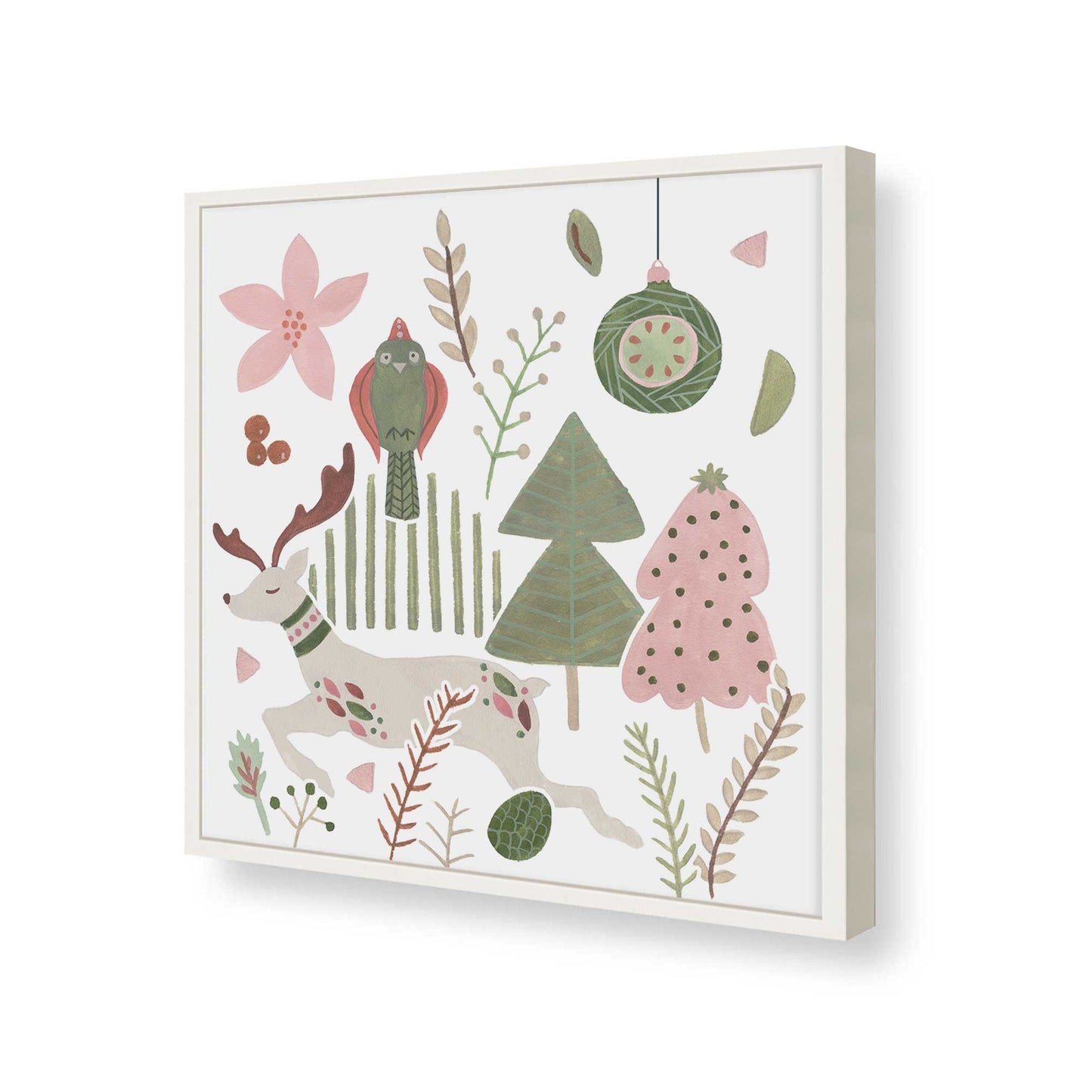 [Color:Opaque White], Picture of art in a Opaque White frame of the corner