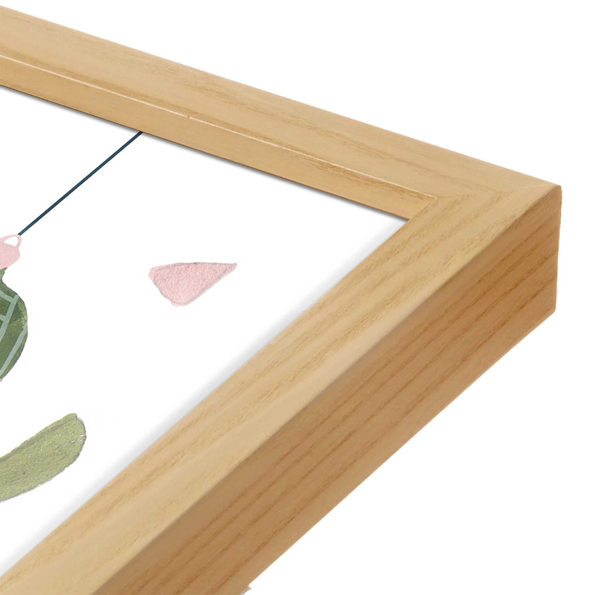 [Color:Espresso], Picture of art in a Espresso frame at an angle