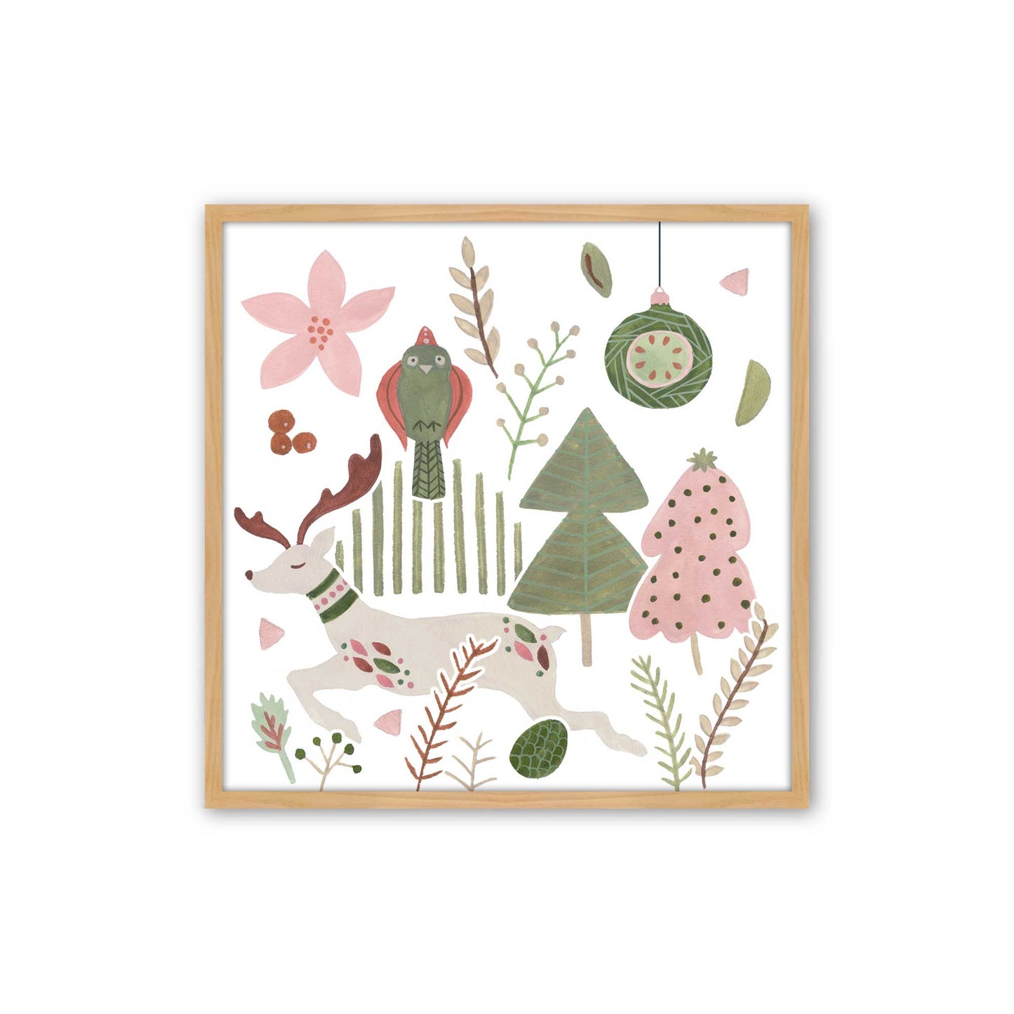 Merry Forest Friends, Set of 3 Paper Prints