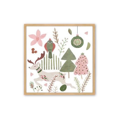Merry Forest Friends, Set of 3 Paper Prints