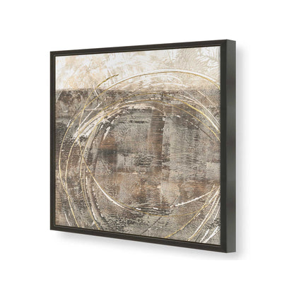 [Color:Satin Black], Picture of art in a Satin Black frame of the corner