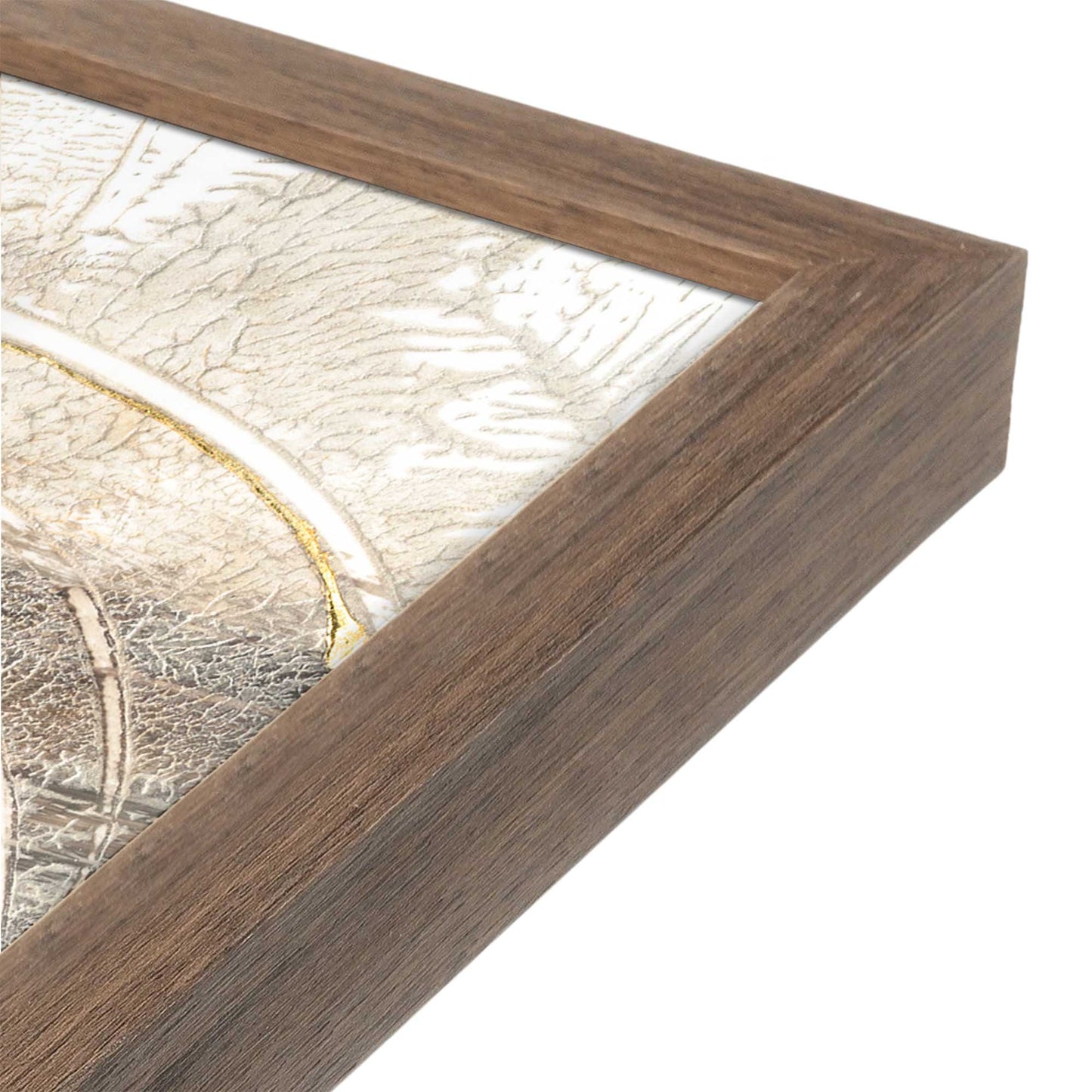 [Color:Walnut], Picture of art in a Walnut frame at an angle