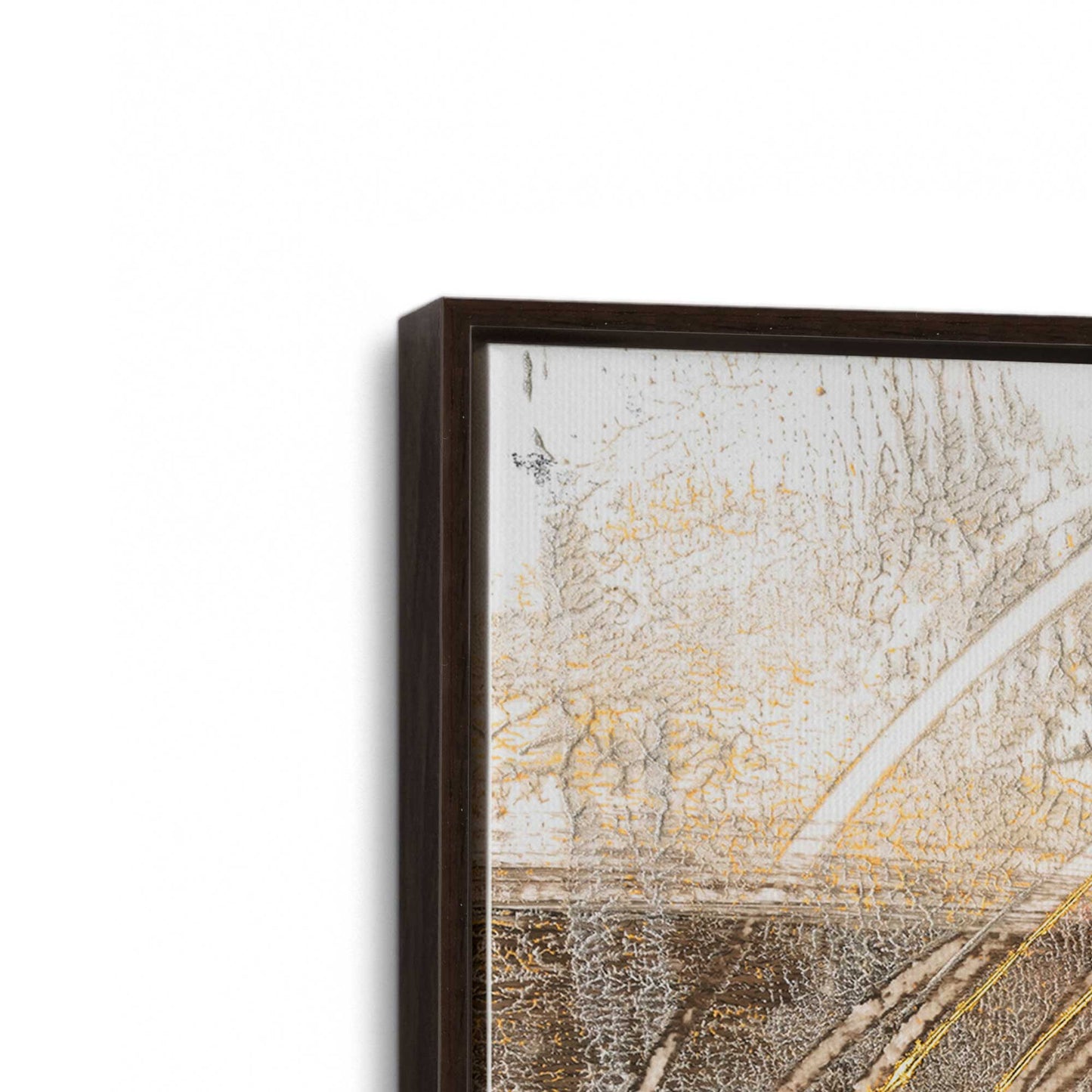 [Color:Espresso], Picture of art in a Espresso frame at an angle