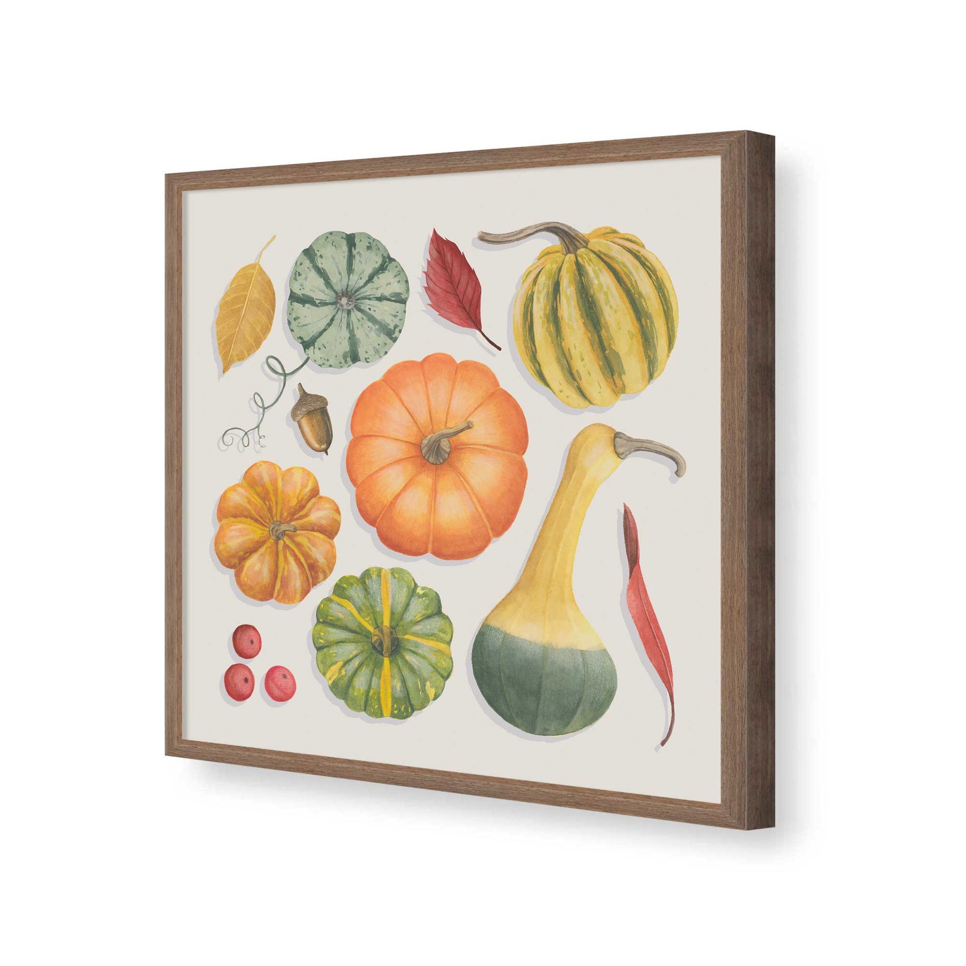 [Color:Walnut], Picture of art in a Walnut frame of the corner