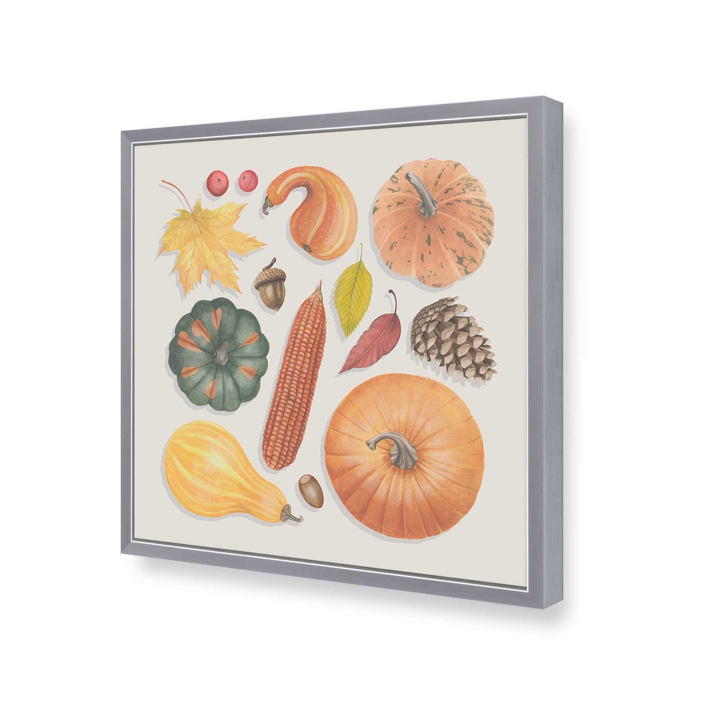 [Color:Polished Chrome], Picture of art in a Polished Chrome frame of the corner