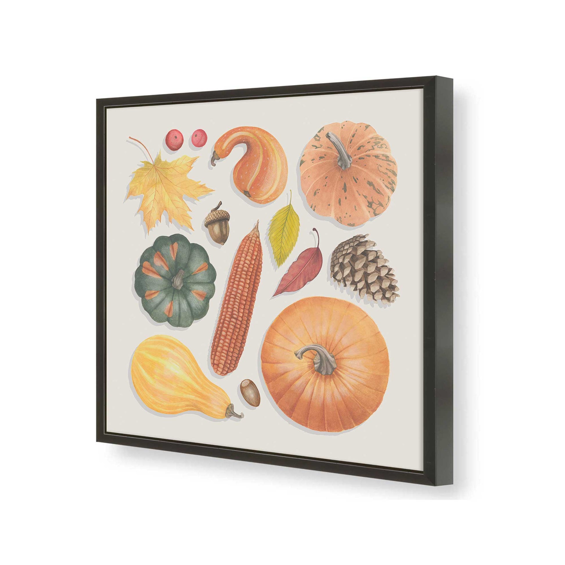 [Color:Satin Black], Picture of art in a Satin Black frame of the corner