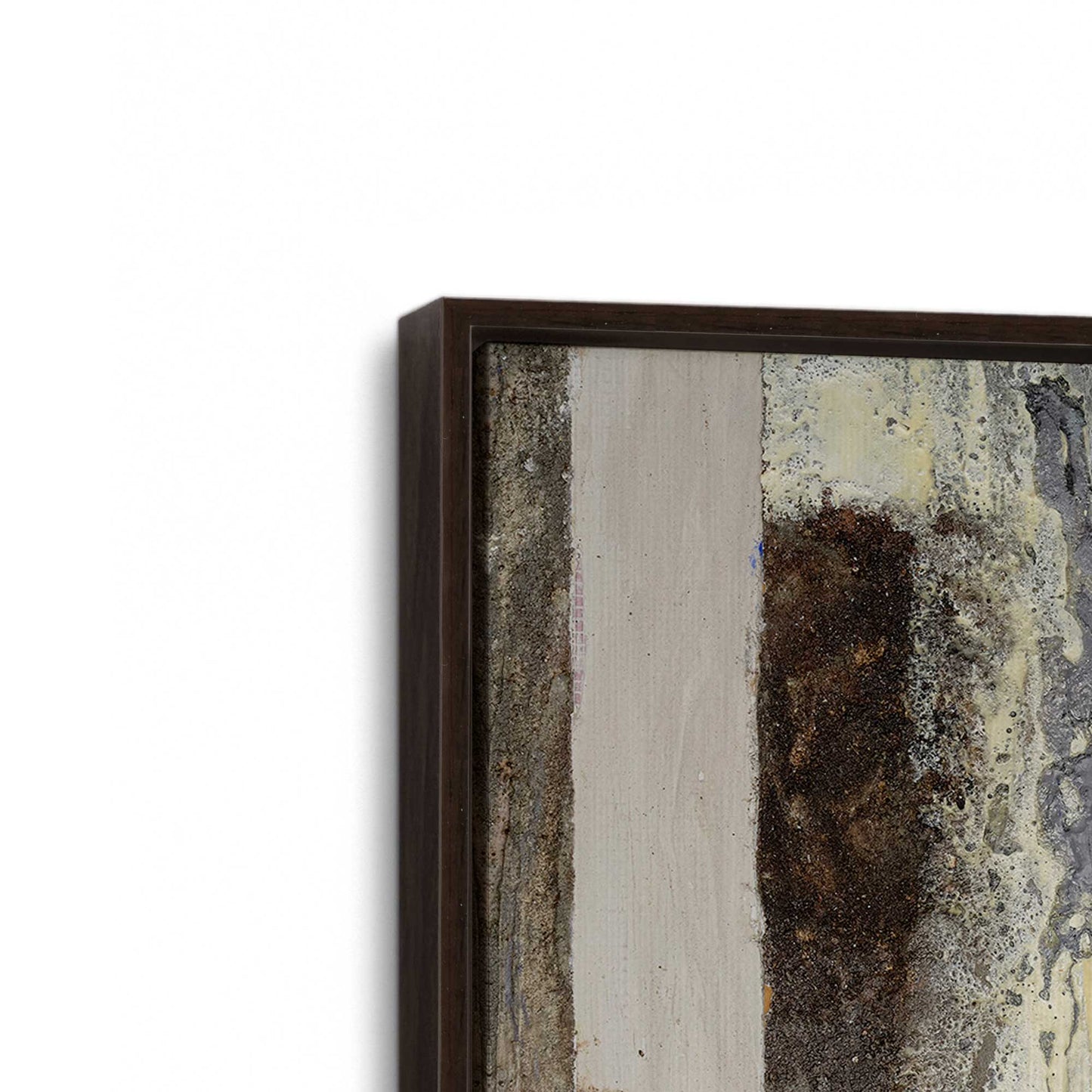 [Color:Espresso], Picture of art in a Espresso frame at an angle