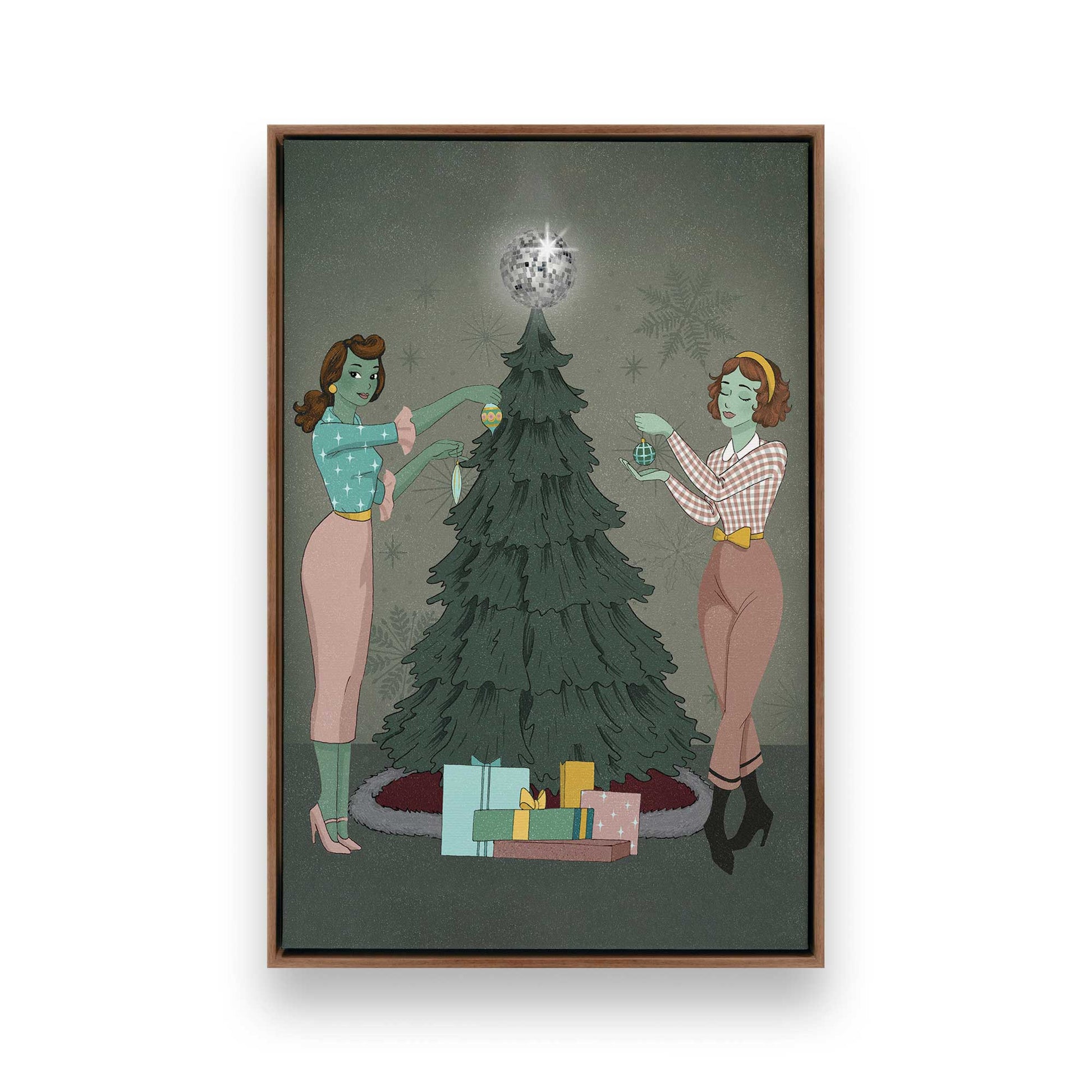 [Color:Walnut], Picture of art in a Walnut frame