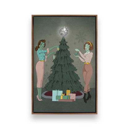 [Color:Walnut], Picture of art in a Walnut frame