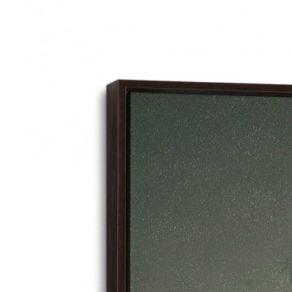 [Color:Espresso], Picture of art in a Espresso frame at an angle