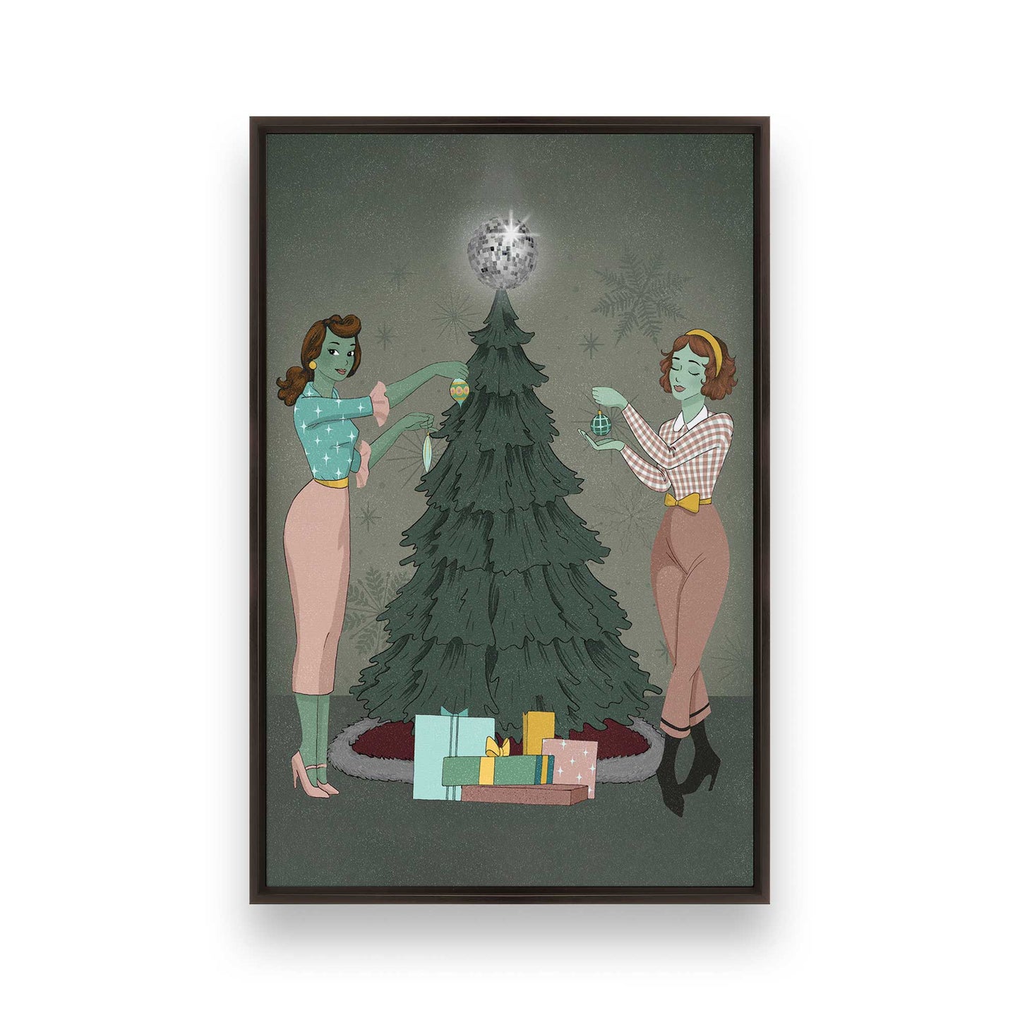 [Color:Espresso], Picture of art in a Espresso frame