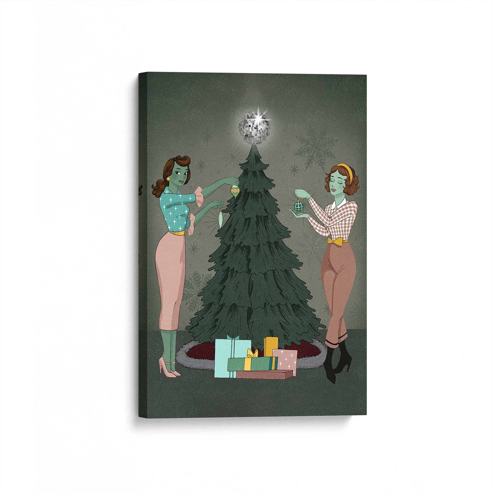 [Color:Stretched Canvas], Picture of art at an angle