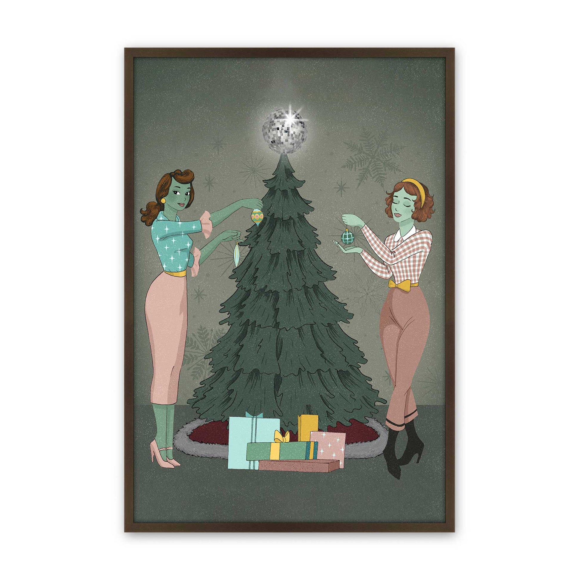 [Color:Belvinder Brown], Picture of art in a Belvinder Brown frame