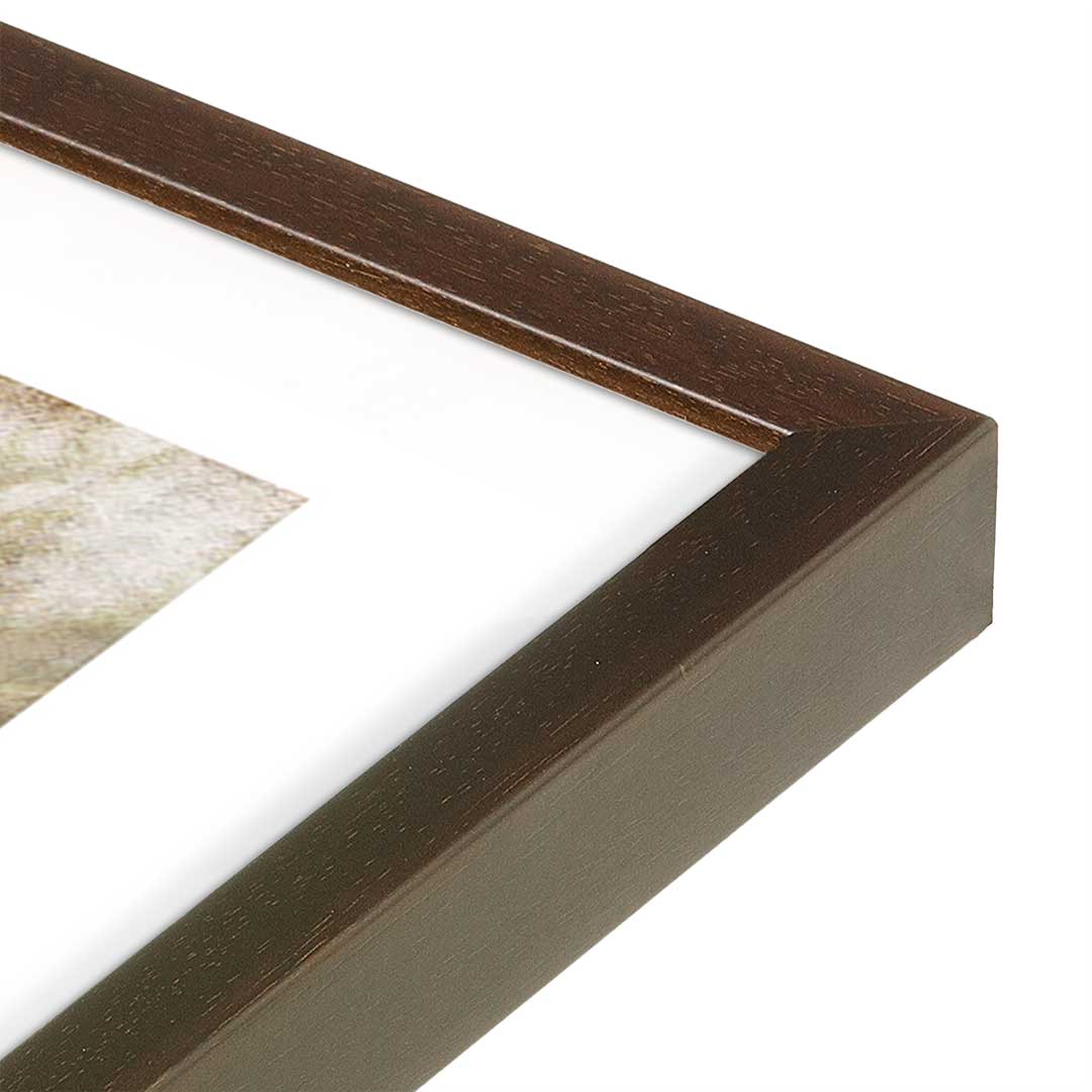 [Color:Belvinder Brown], Picture of art in a Belvinder Brown frame at an angle