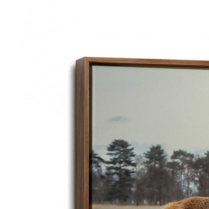 [Color:Walnut], Picture of art in a Walnut frame at an angle