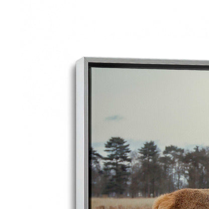 [Color:Polished Chrome], Picture of art in a Polished Chrome frame at an angle