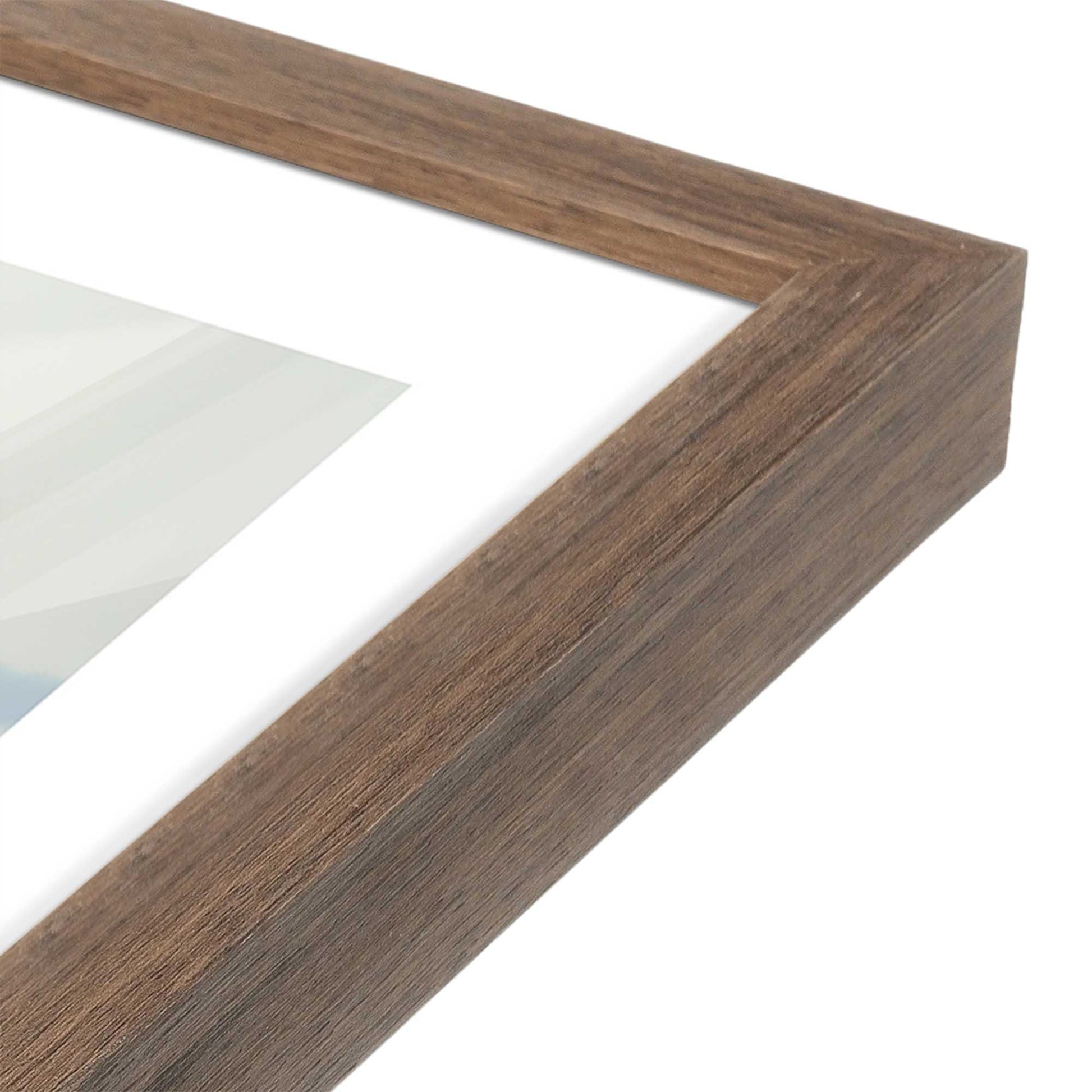 [Color:Walnut], Picture of art in a Walnut frame at an angle