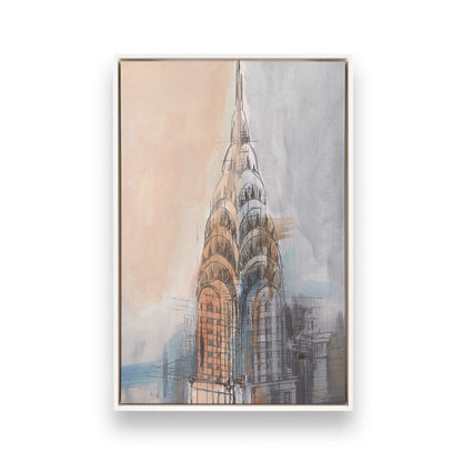 [Color:Opaque White], Picture of art in a White frame