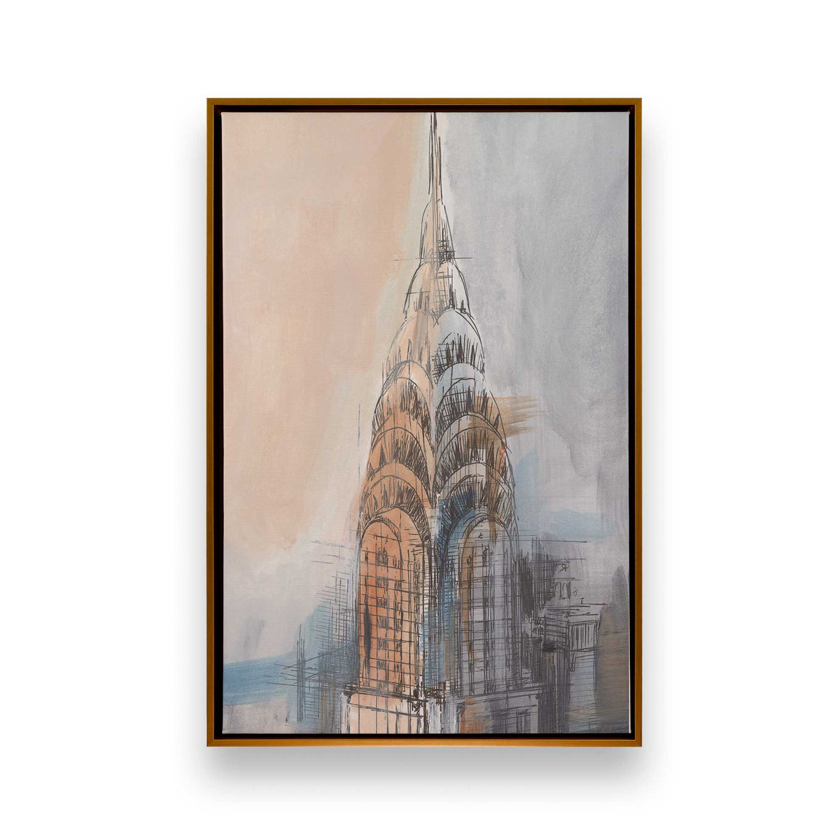 [Color:Polished Gold], Picture of art in a Polished Gold frame