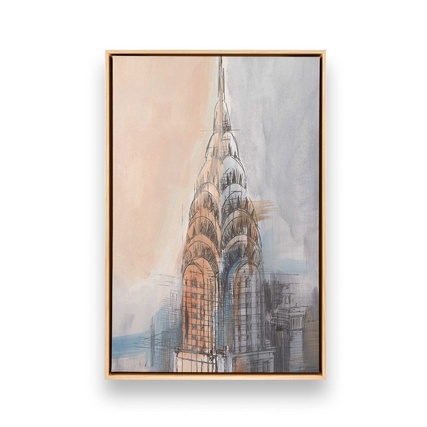 [Color:American Maple], Picture of art in a American Maple frame