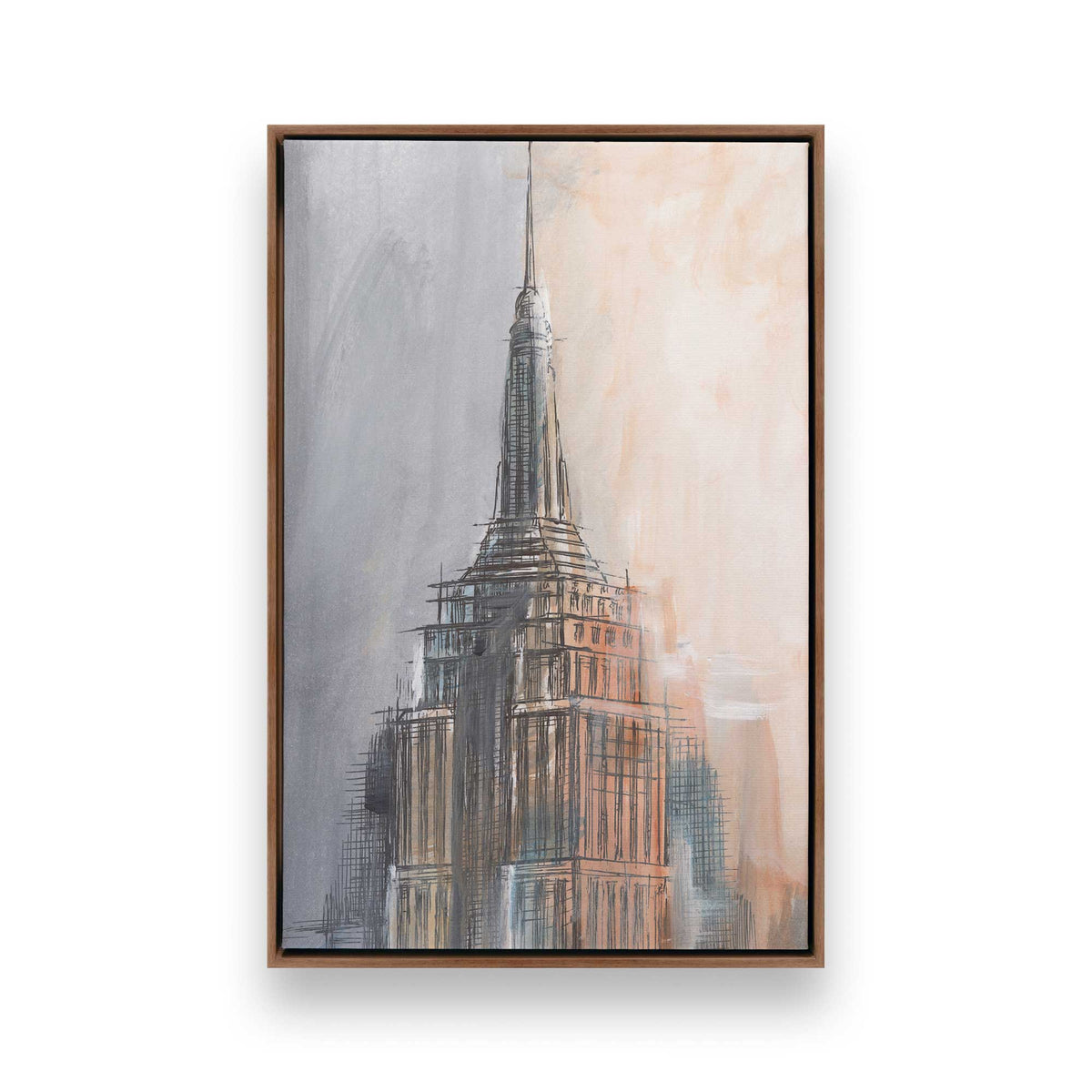 [Color:Walnut], Picture of art in a Walnut frame