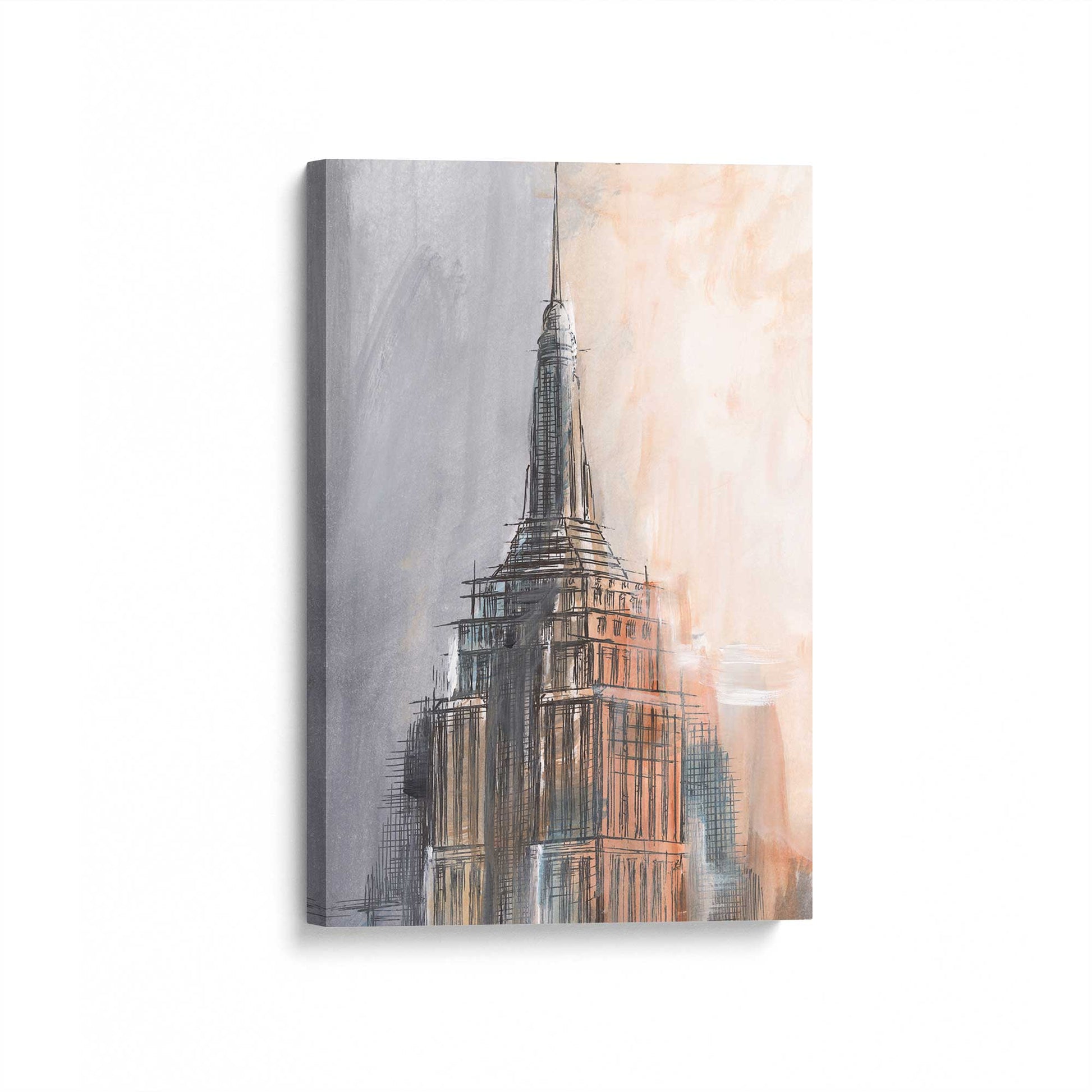 [Color:Stretched Canvas], Picture of art at an angle