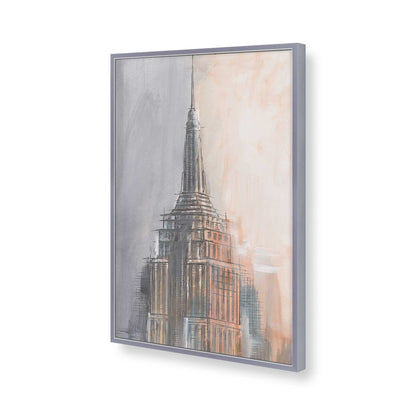 [Color:Polished Chrome], Picture of art in a Polished Chrome frame of the corner