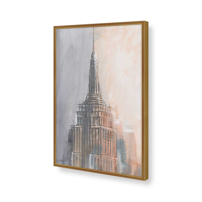 [Color:Polished Gold], Picture of art in a Polished Gold frame of the corner
