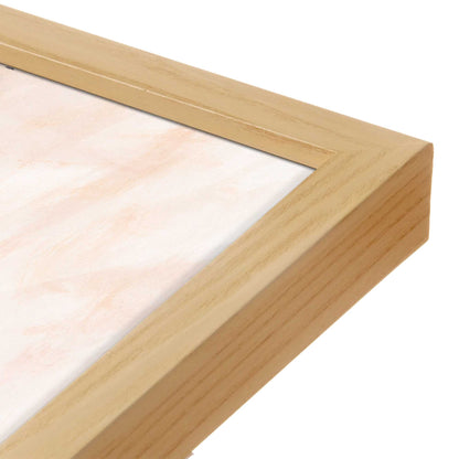 [Color:American Maple], Picture of art in a American Maple frame at an angle