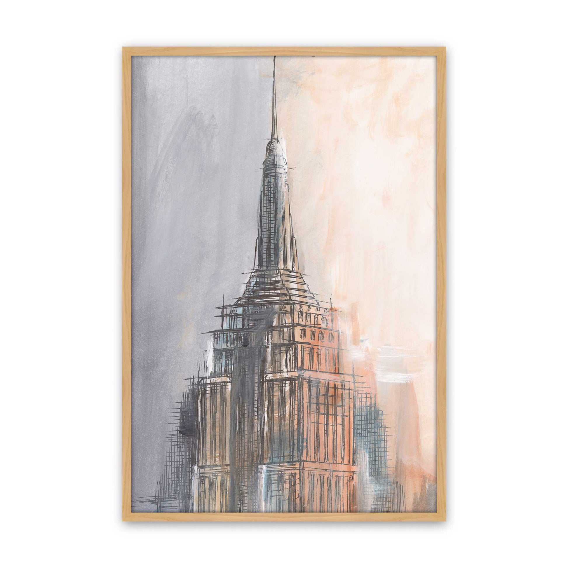 [Color:American Maple], Picture of art in a American Maple frame