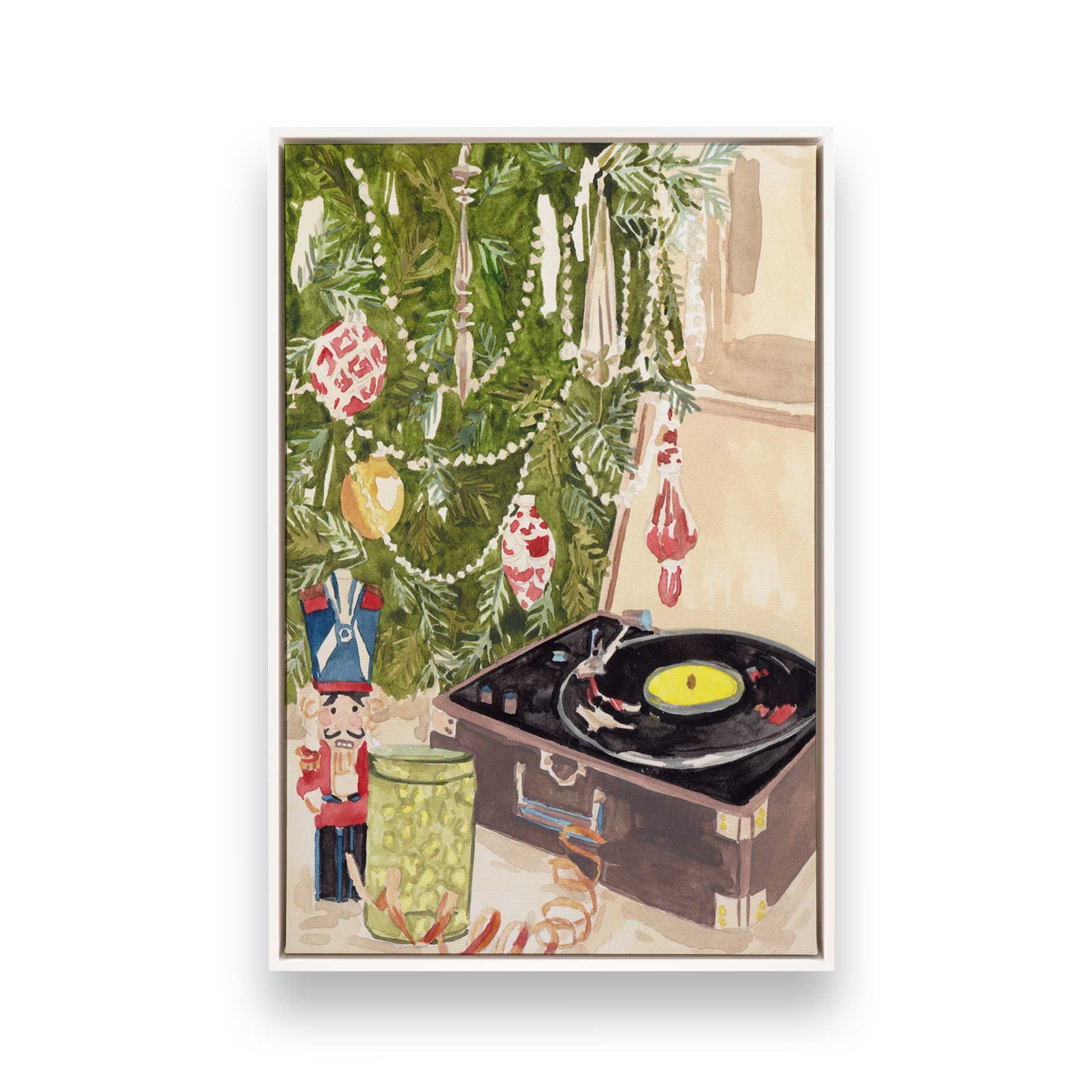 [Color:Opaque White], Picture of art in a White frame