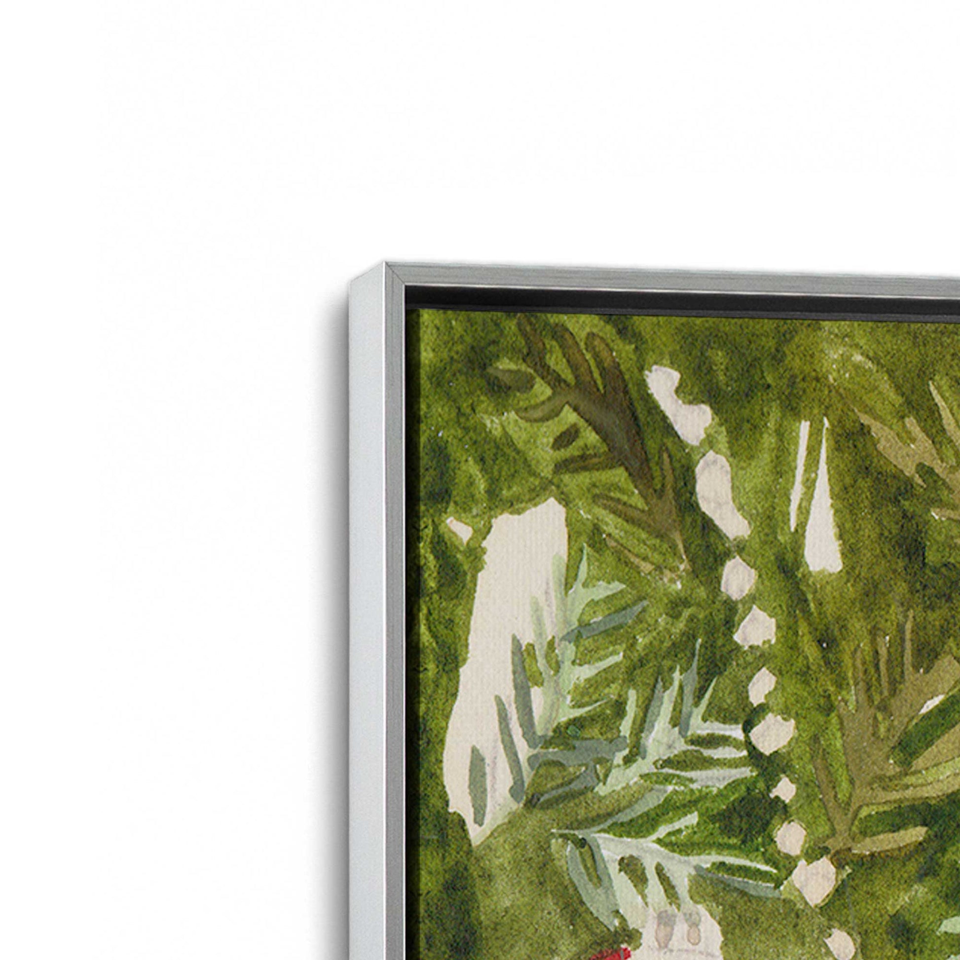 [Color:Polished Chrome], Picture of art in a Polished Chrome frame at an angle