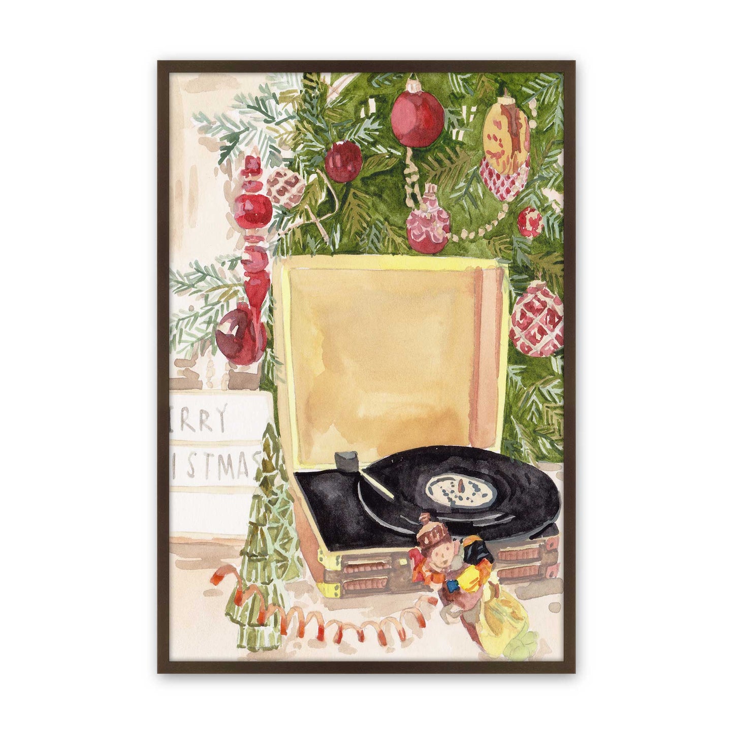 [Color:Brown], Picture of art in a Brown frame