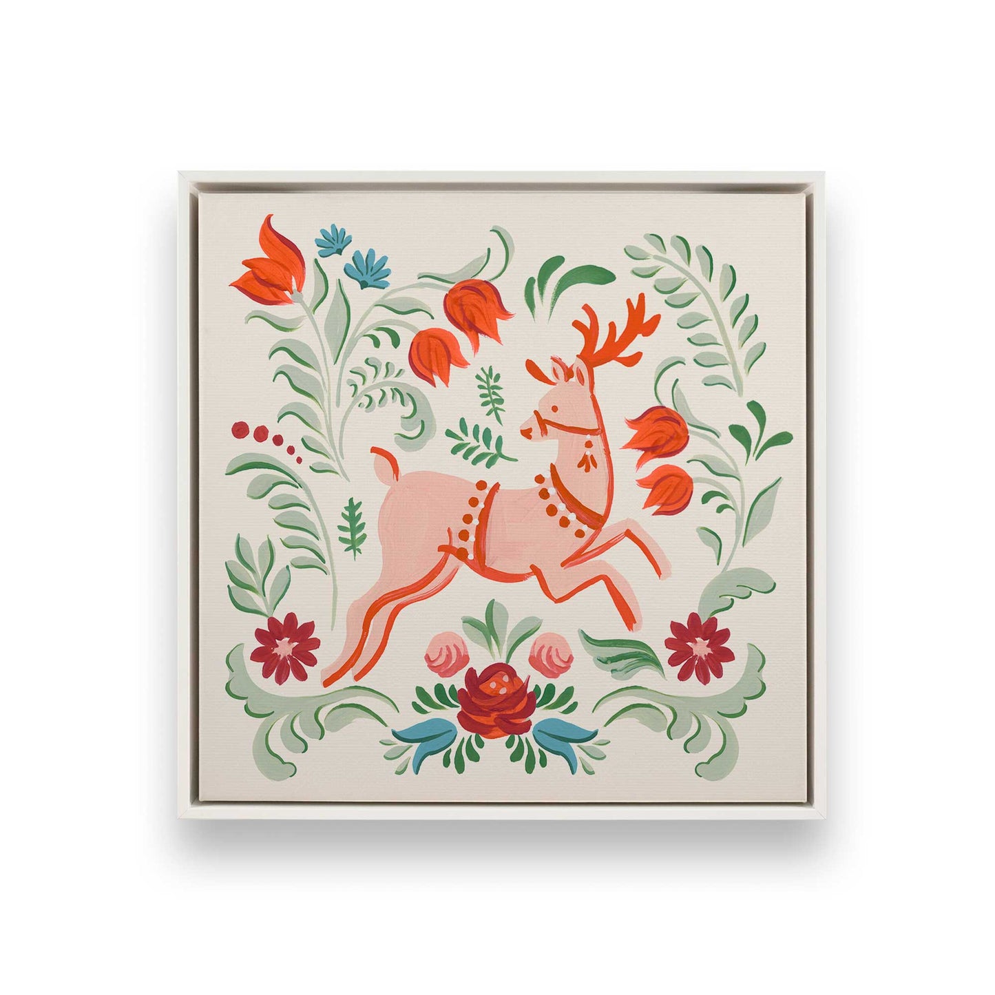 [Color:Opaque White], Picture of art in a White frame