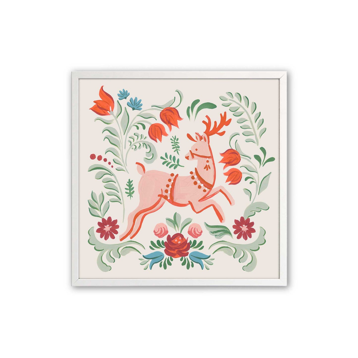 [Color:Opaque White], Picture of art in an Opaque White frame