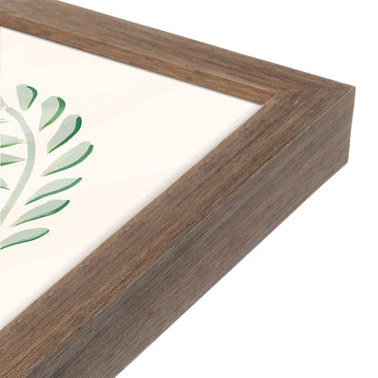 [Color:Walnut], Picture of art in a Walnut frame at an angle